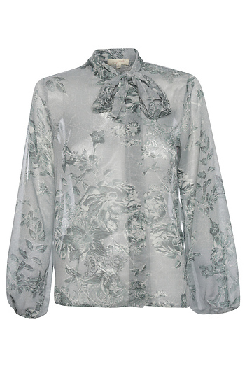 Neck Tie Blouse Slide 1