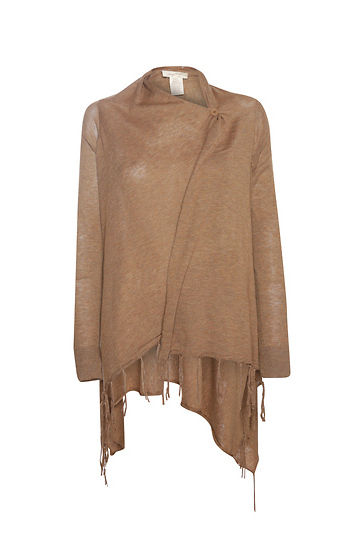 Open Fringe Cardigan Slide 1
