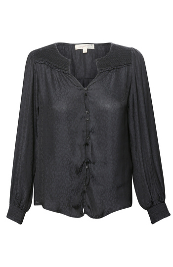Mystree Split Neck Button Blouse Slide 1