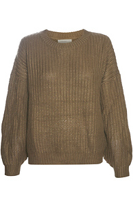 Long Bubble Sleeve Sweater Slide 1