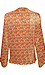 Long Sleeve Pleated Tie Neck Top Thumb 2