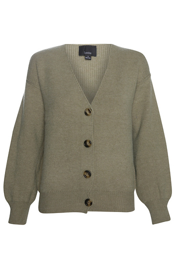 Button Front Chunky Cardigan Slide 1