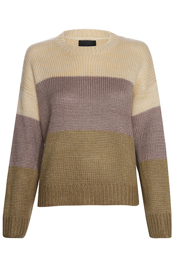 Striped Crew Neck Sweater Slide 1