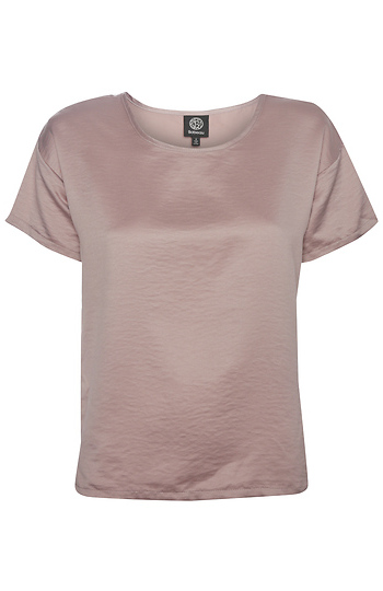 B Collection by Bobeau Satin Boxy Tee Slide 1