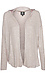 Satin Panel Hooded Cardigan Thumb 1