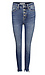 High Rise Crop with Exposed Button Fly Denim Thumb 1
