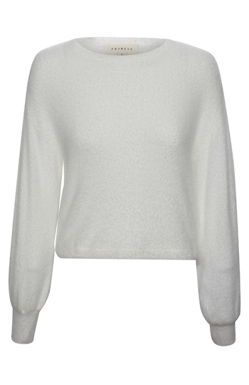 Fuzzy Crew Neck Sweater Slide 1