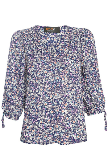 Tie Sleeve Blouse Slide 1