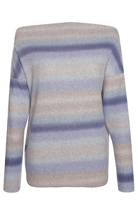 Renee C. Striped Off the Shoulder Knit Top Slide 1