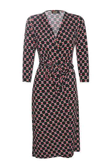 Printed Wrap Dress Slide 1