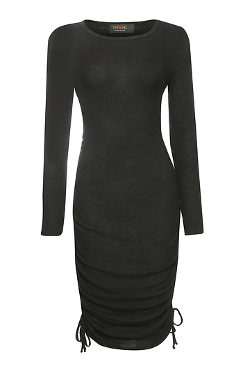 Long Sleeve Fitted Dress Slide 1