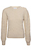 Puff Sleeve Cable Knit Sweater Thumb 1