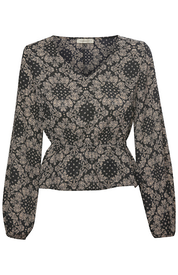 Printed Long Sleeve Blouse Slide 1