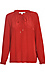 Skies are Blue Ruffled Neck Tie Top Thumb 1