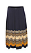 Skies are Blue Pleated Multi Striped Midi Skirt Thumb 1