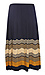 Skies are Blue Pleated Multi Striped Midi Skirt Thumb 2