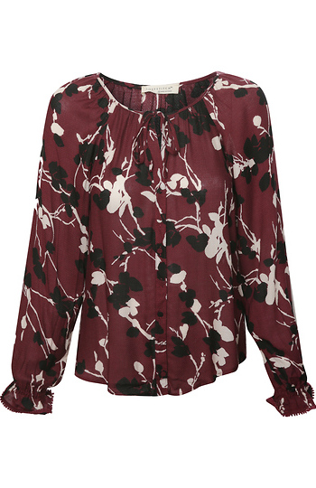 Button Down Printed Long Sleeve Slide 1