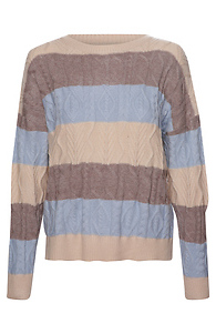 Long Sleeve Striped Sweater Slide 1