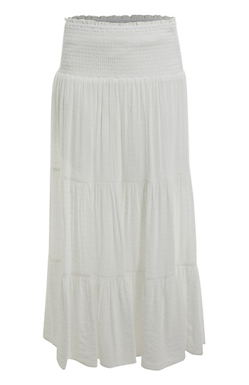 Smocked Waist Maxi Skirt Slide 1