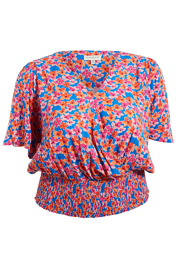 Floral Surplice Top Slide 1