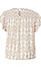 Short Ruffle Sleeve Floral Print Smock Yoke Top Thumb 2