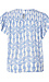 Short Ruffle Sleeve Floral Print Smock Yoke Top Thumb 2