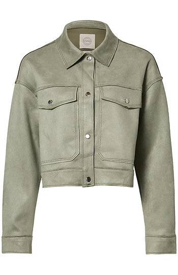 Suede Jacket Slide 1