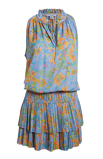Pleated Tiered Dress Slide 1
