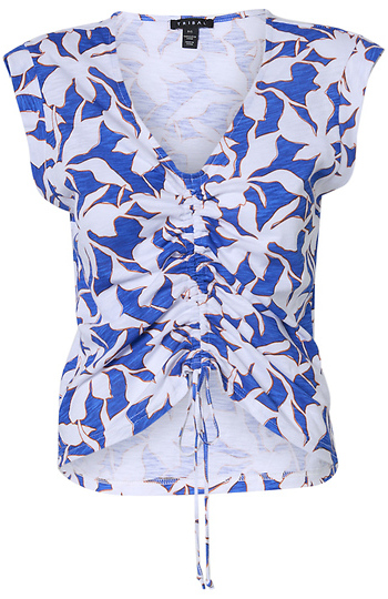 Printed Short Sleeve Top Slide 1