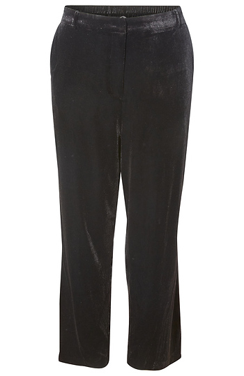 High Rise Velvet Trousers Slide 1