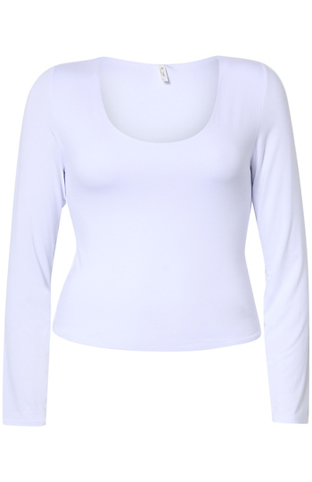 Scoop Neck Long Sleeve Slide 1