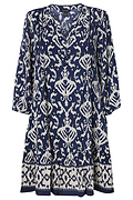 Tribal Printed 3/4 Sleeve Dress