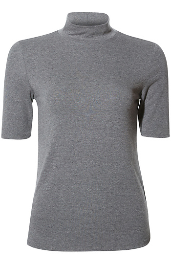 Short Sleeve Mock Neck Slide 1