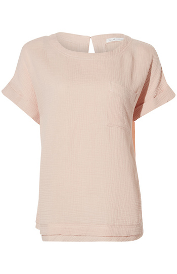 Keyhole Back Blouse Slide 1