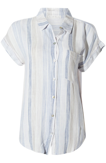 Striped Button Up Slide 1