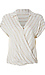 Collared Surplice Stripe Top Thumb 1