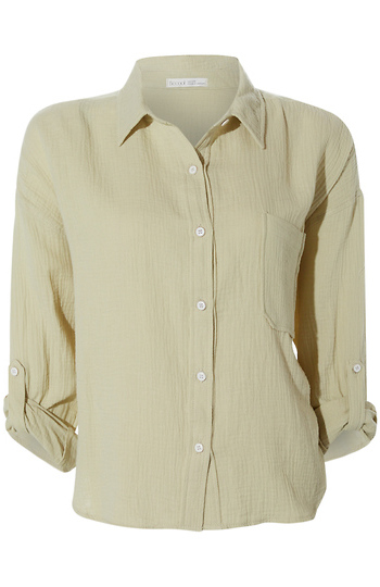 Gauze Button Front Slide 1