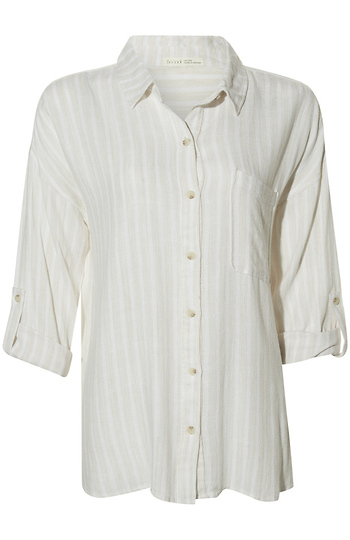 Striped Button Up Slide 1