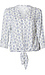 Tie Front Printed Top Thumb 1