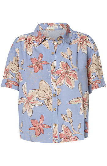 Printed Short Sleeve Top Slide 1
