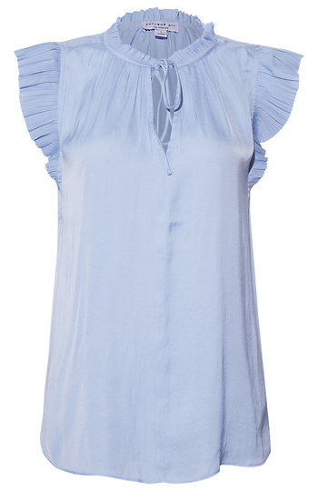 Split Neck Short Sleeve Top Slide 1