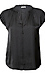 Split Neck Short Sleeve Top Thumb 1