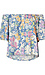Tropical Print Off-Shoulder Top Thumb 1