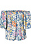 Tropical Print Off-Shoulder Top Thumb 2