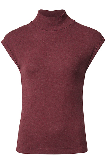 Mock Neck Knit Top Slide 1