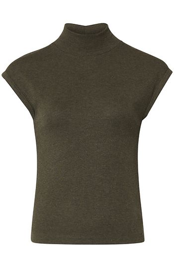 Mock Neck Knit Top Slide 1