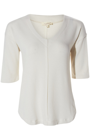 Half Sleeve V Neck Slide 1