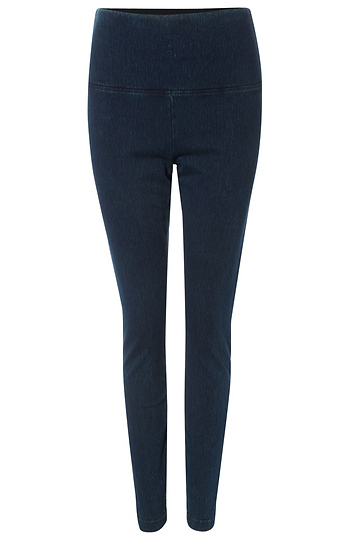 High Rise Denim Legging Slide 1