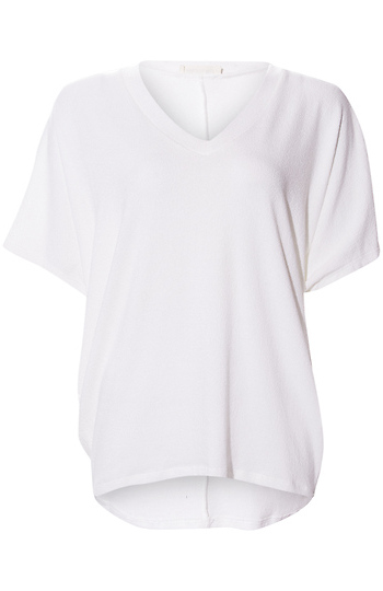 Short Sleeve V-Neck Top Slide 1