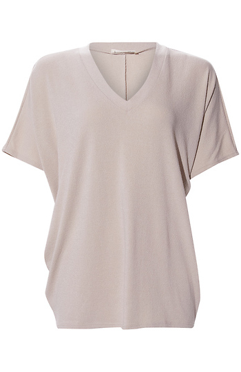 Short Sleeve V-Neck Top Slide 1